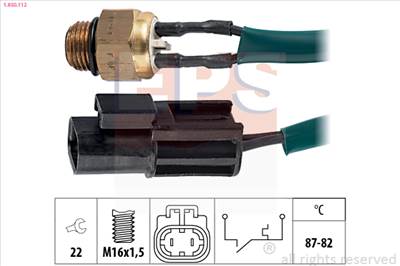 EPS 1.850.112 - hűtőventillátor kapcsoló NISSAN