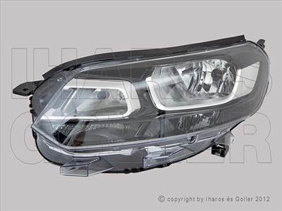 Opel Zafira Life 2019- - FSZ H1/H7 bal, fekete házas (motorral) TYC