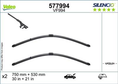 BMW I3 2013-2022 - Ablaktörlő lapát szett Vez./Ut.o (750/530mm)