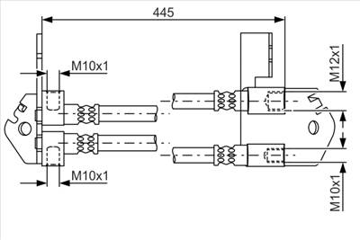 BOSCH 1 987 481 808 - fékcső FORD FORD AUSTRALIA