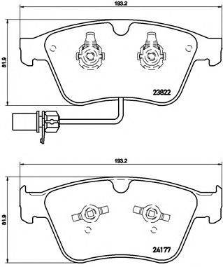 BREMBO P 05 003 - fékbetét BENTLEY