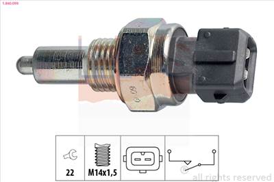 EPS 1.860.099 - tolatólámpa kapcsoló AUDI CITROËN FIAT LANCIA LAND ROVER MG MINI NISSAN PEUGEOT PORS