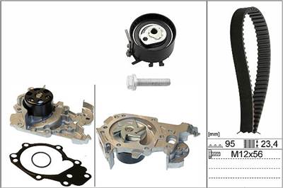 Vízpumpa + fogasszíj készlet Schaeffler INA 530 0195 30 for RENAULT, DACIA, NISSAN