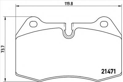BREMBO P 06 018 - fékbetét BMW FERRARI HONDA MASERATI