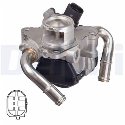 DELPHI EG10608-12B1 - AGR-szelep AUDI SEAT SKODA VW