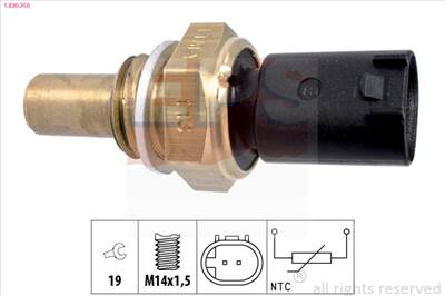 EPS 1.830.350 - hűtőfolyadék hőmérséklet érzékelő CHRYSLER JEEP MERCEDES-BENZ MITSUBISHI PUCH SMART