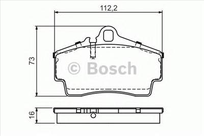 BOSCH 0 986 494 265 - fékbetét PORSCHE