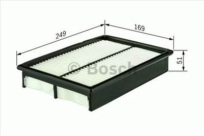 BOSCH 1 457 433 952 - légszűrő CITROËN MAZDA MITSUBISHI PEUGEOT TOYOTA VW
