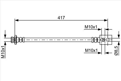 BOSCH 1 987 481 834 - fékcső NISSAN