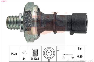 EPS 1.800.170 - olajnyomás kapcsoló CHEVROLET OPEL VAUXHALL