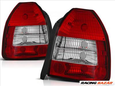 Honda Civic VI HONDA CIVIC 09.95-02.01 3D Piros Fehér hátsó lámpa