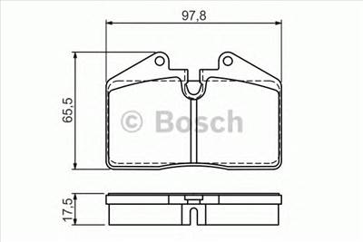 BOSCH 0 986 494 267 - fékbetét AUDI FERRARI PORSCHE