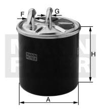MANN-FILTER WK 820/5 - Üzemanyagszűrő HYUNDAI KIA SSANGYONG