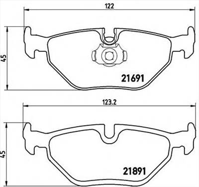 BREMBO P 06 023 - fékbetét ALPINA BMW