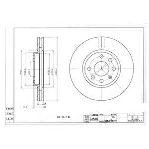 DELPHI BG3569 - féktárcsa OPEL VAUXHALL