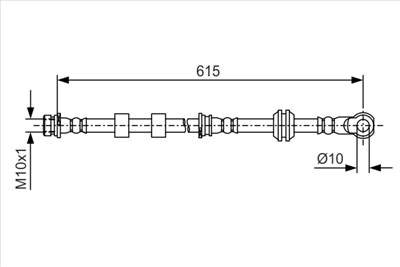 BOSCH 1 987 481 088 - fékcső MITSUBISHI