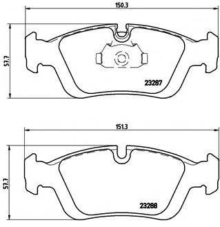 BREMBO P 06 024 - fékbetét ALPINA BENTLEY BMW BMW (BRILLIANCE) WIESMANN