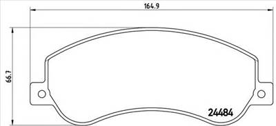 BREMBO P 24 064 - fékbetét BYD FORD FORD (JMC) FORD AUSTRALIA