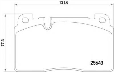 BREMBO P 85 122 - fékbetét AUDI
