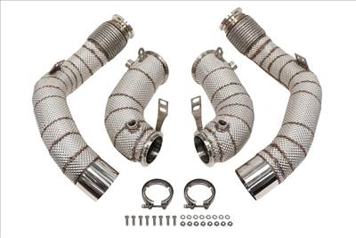 TURBOWORKS Downpipe BMW F90 M5 Decat leömlő hővédő lemezzel