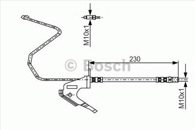 BOSCH 1 987 481 161 - fékcső CHEVROLET OPEL VAUXHALL