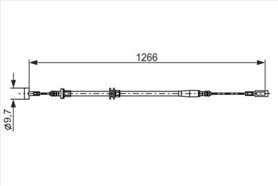 BOSCH 1 987 482 894 - Kézifék bowden IVECO