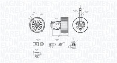 MAGNETI MARELLI 069412365010 - Utastér-ventilátor BMW ROLLS-ROYCE