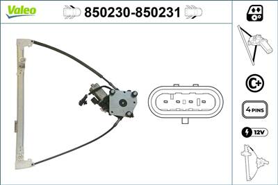 ablakemelő VALEO 850230 for LANCIA