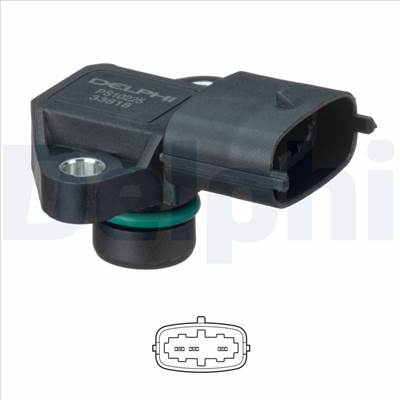 DELPHI PS10225 - szívócső nyomás érzékelő HYUNDAI