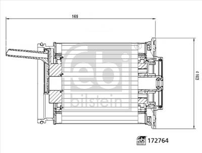 FEBI BILSTEIN 172764 - Üzemanyagszűrő AUDI BENTLEY VW