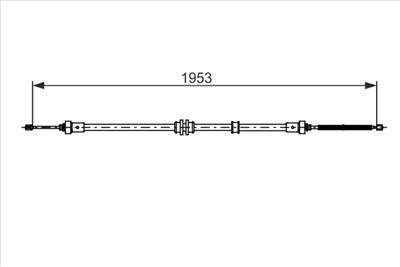 BOSCH 1 987 482 732 - Kézifék bowden DACIA RENAULT
