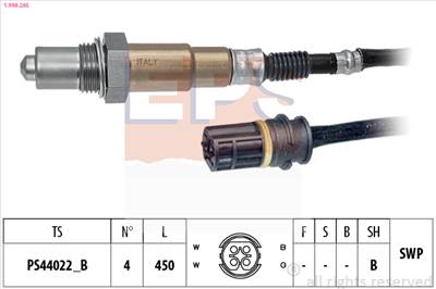 EPS 1.998.285 - lambdaszonda CHRYSLER IVECO MERCEDES-BENZ