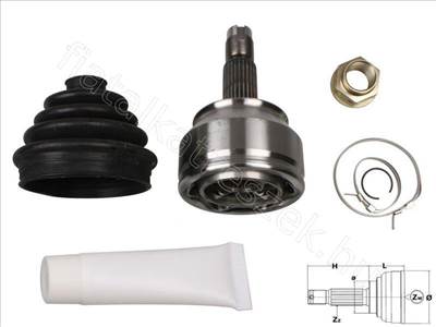 Féltengelycsukló külső - BRAVO, STILO, 147, DELTA, DOBLO - FT25083K, 46307914 -  - Fastoriginal Utángyártott új 46307914