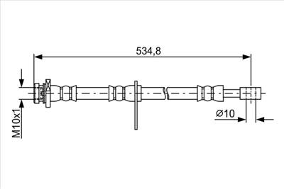 BOSCH 1 987 481 851 - fékcső SUZUKI