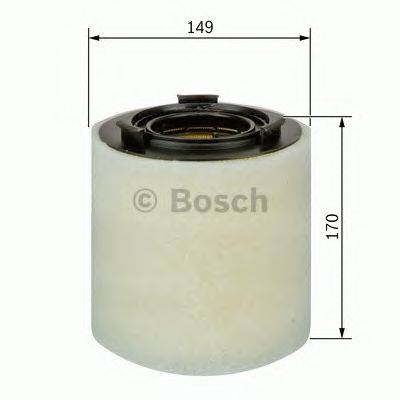 BOSCH F 026 400 391 - légszűrő AUDI SEAT SKODA VW