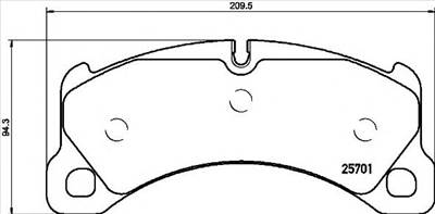 BREMBO P 65 033 - fékbetét PORSCHE