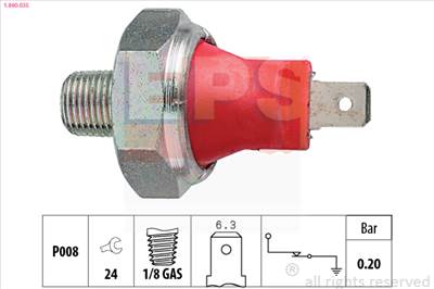 EPS 1.800.035 - olajnyomás kapcsoló FIAT KIA LEXUS MAZDA MITSUBISHI NISSAN OPEL SUBARU SUZUKI TOYOTA