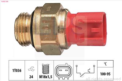EPS 1.850.186 - hűtőventillátor kapcsoló SUBARU SUZUKI
