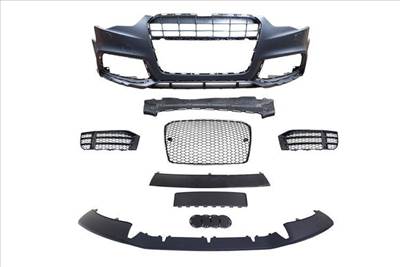 MTUNING Első lökhárító + hűtőrács króm-fekete Audi A5 8T 13-16 RS5 stílus