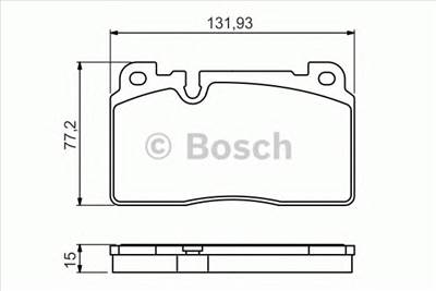 BOSCH 0 986 494 702 - fékbetét AUDI