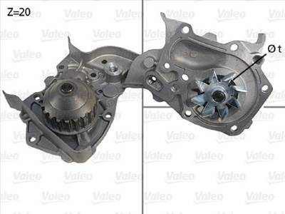 Vízszivattyú, motorhűtés VALEO 506564 for RENAULT, DACIA