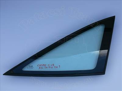 Opel Vectra A 1988-1995 - oldalüveg, fix, kerettel,  jobb oldali hátsó sárvédő, 5ajtós, zöld