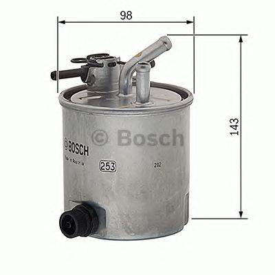 BOSCH F 026 402 849 - Üzemanyagszűrő NISSAN
