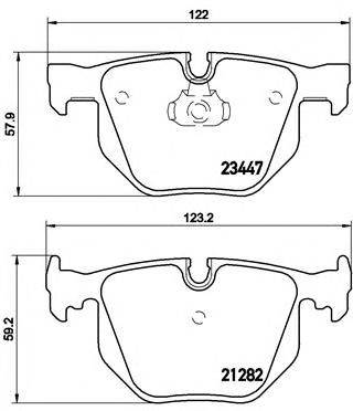 BREMBO P 06 029 - fékbetét BMW