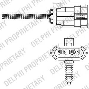 DELPHI ES20299-12B1 - lambdaszonda DAEWOO OPEL VAUXHALL
