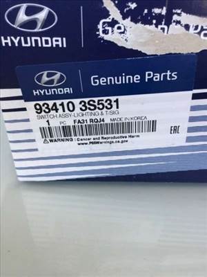Hyundai Elantra MD világítás kapcsoló 934103S531