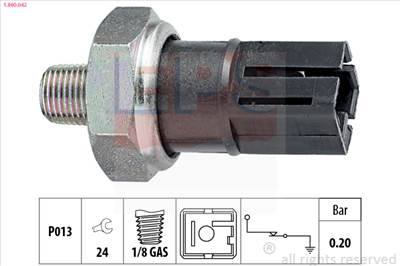 EPS 1.800.042 - olajnyomás kapcsoló FORD INFINITI NISSAN RENAULT RENAULT TRUCKS