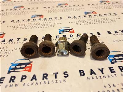 BMW E21 E30 E36 E46 E90 E87 E28 E34 E39 E60 E32 E38 X1 X5 stb. gyári kerékcsavar kerék csavar kerékőr őr /31/