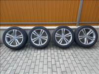  5x112 lyukosztású 19" újszerű alufelni, rajta 255/45 újszerű Continental nyári gumi gumi 