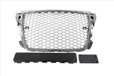 MTUNING hűtőrács Audi A3 8P Facelift RS-stílus króm PDC-vel